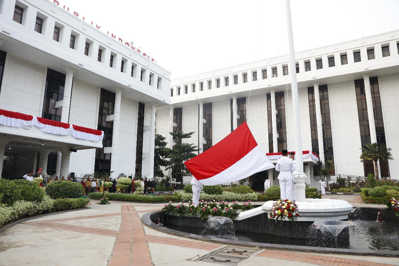 Upacara Bendera Kemensetneg Peringati Hari Ulang Tahun Ke 74 Republik Indonesia Sekretariat Negara