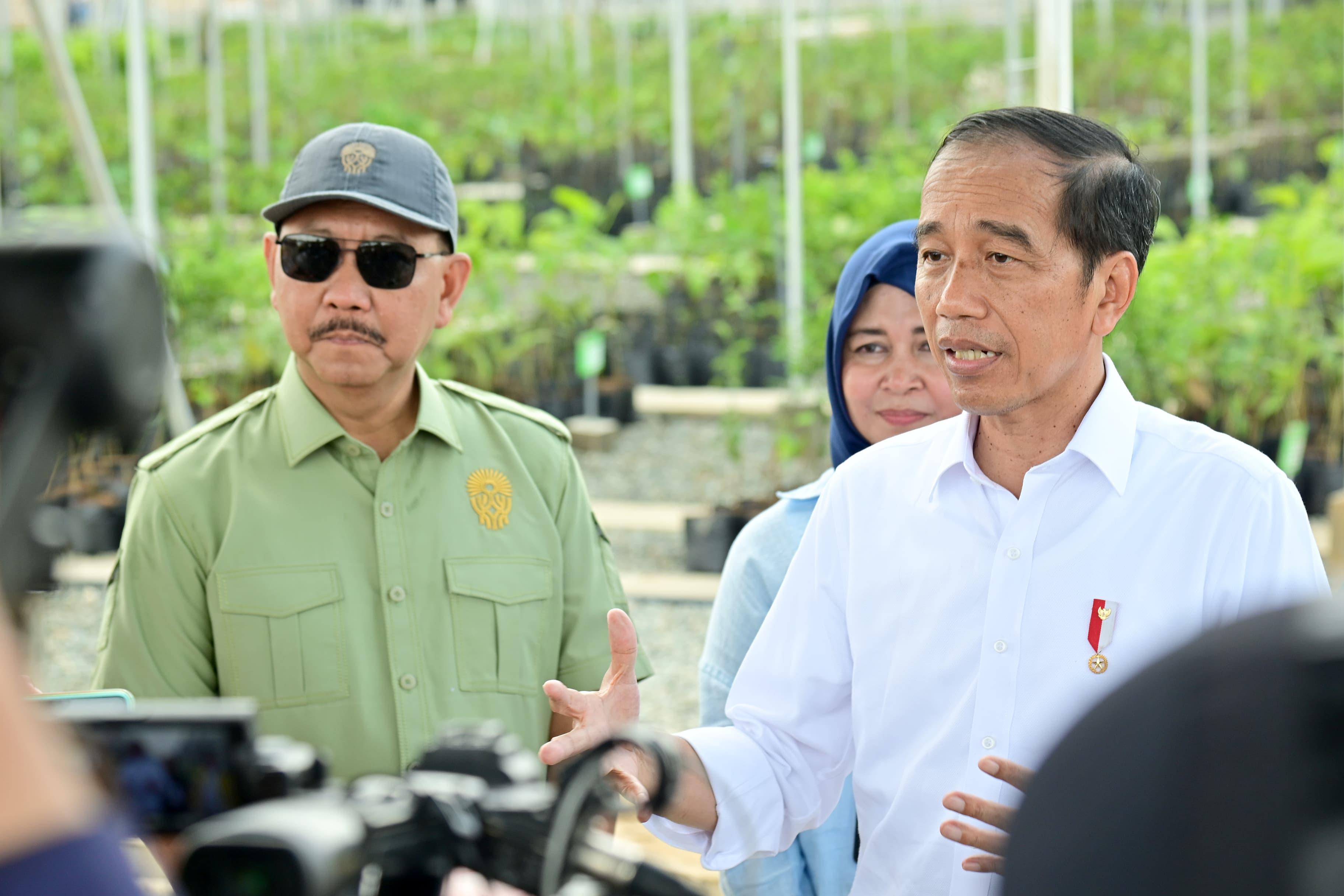 Keterangan Pers Presiden Joko Widodo Pada Peninjauan Pusat Persemaian ...