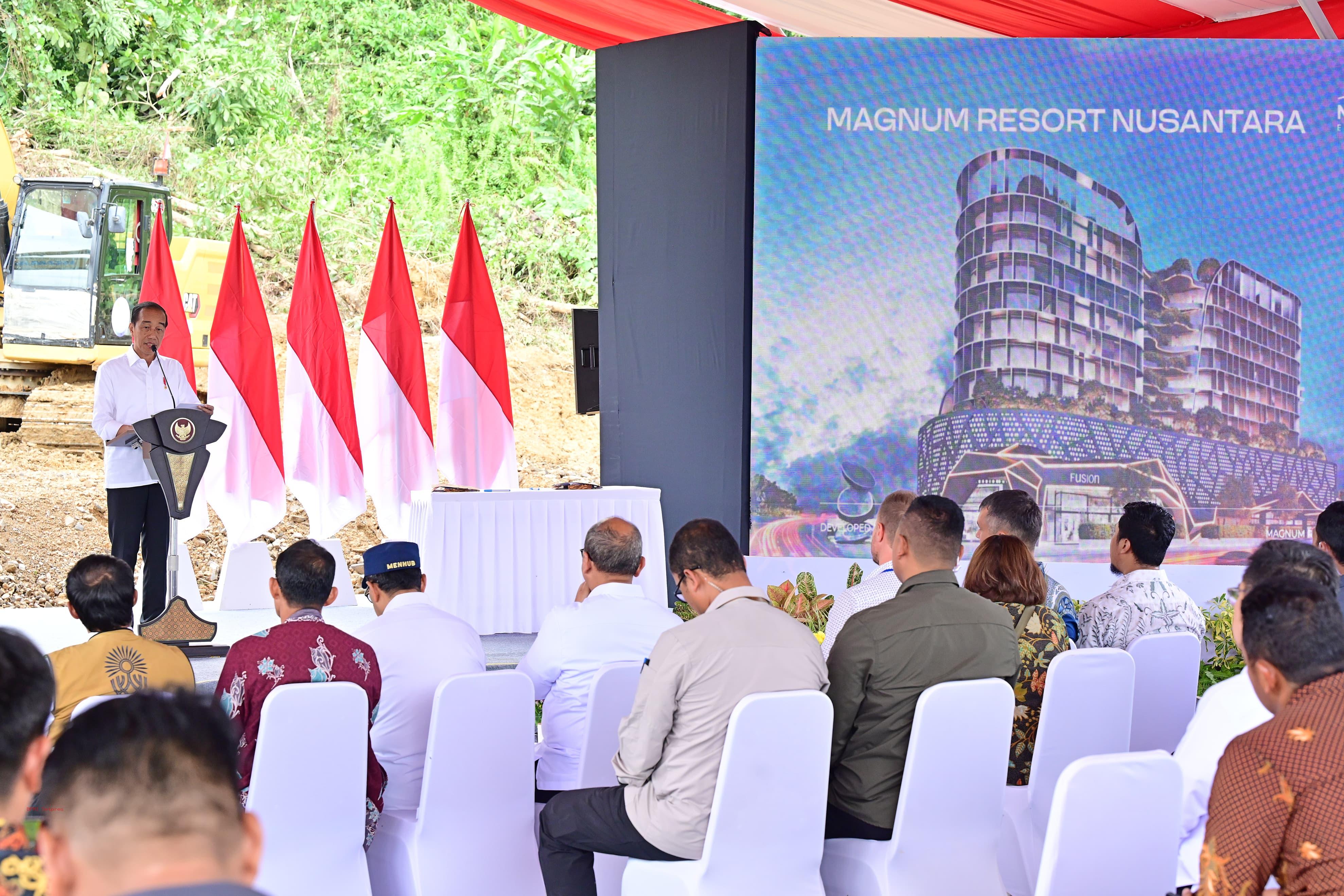 Greetings from President Joko Widodo on the occasion of the inauguration of Magnum Resort Nusantara