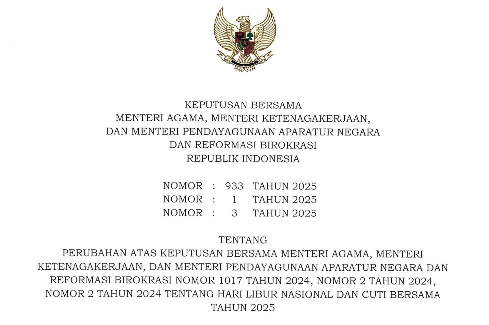 Cuti Bersama 18 Agustus 2025: Pemerintah Tambah Libur untuk Rayakan HUT ke-80 RI