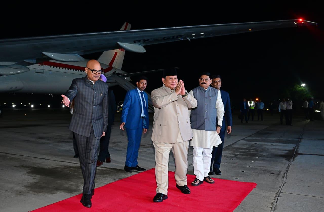 Prabowo Arrives in India to Attend 18th BRICS Summit as Full Member